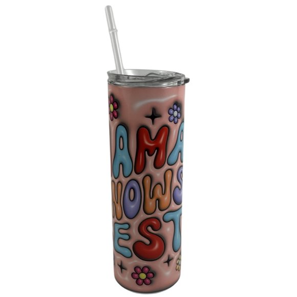 COPY - Skinny Tumbler 20oz Dog Mom Puffy Puppy Canine Inflated Stainless-Steel … - Picture 3 of 10